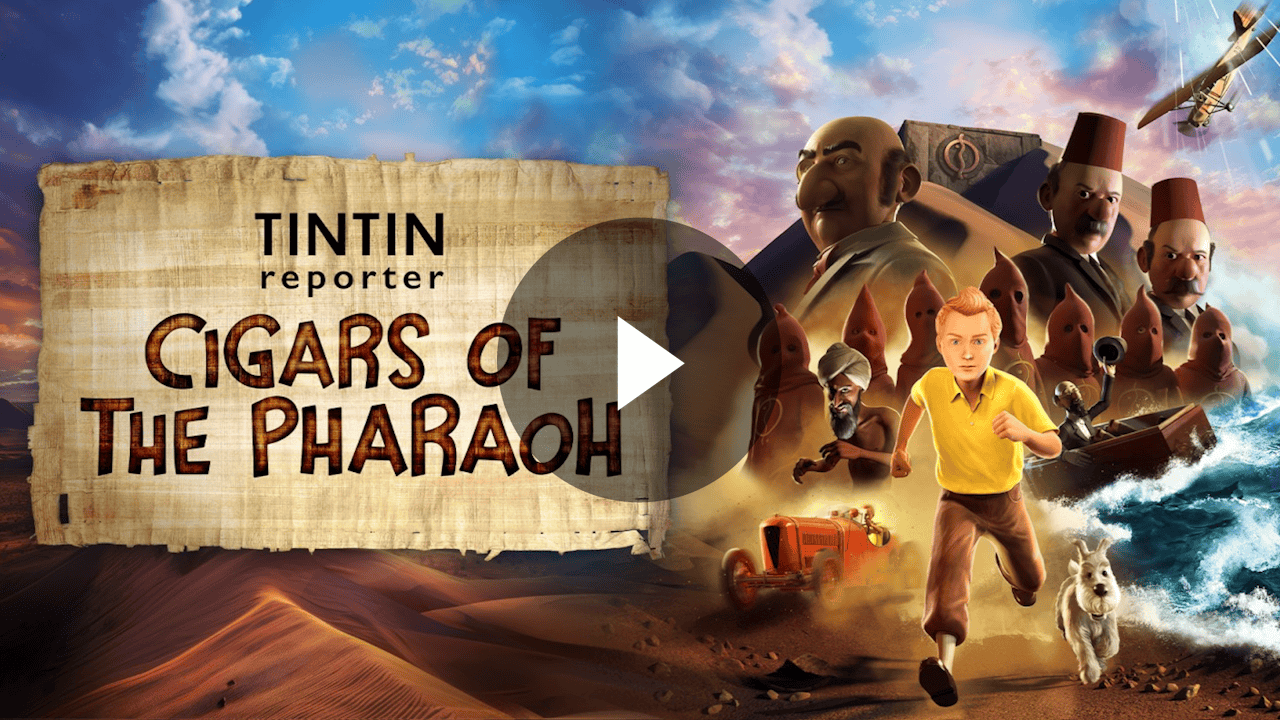 Tintin Reporter: Cigars of the Pharaoh Trailer Poster